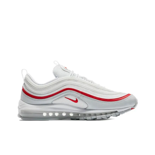 Air Max 97 White Pure Platinum University Red - Ar5531-002