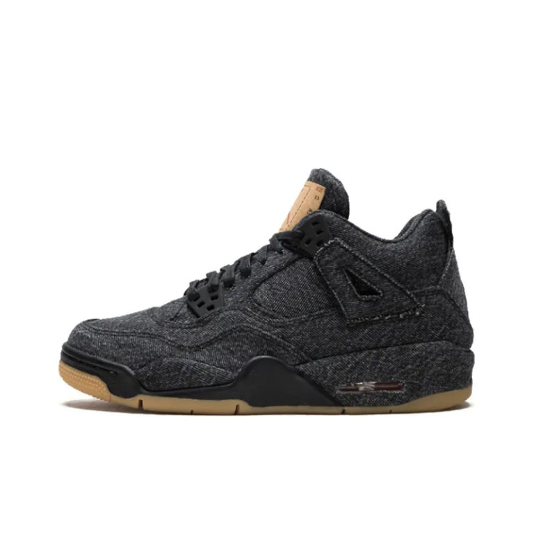 Air Jordan 4 Retro Levi's Black GS Levi's Tag - AQ9013-001