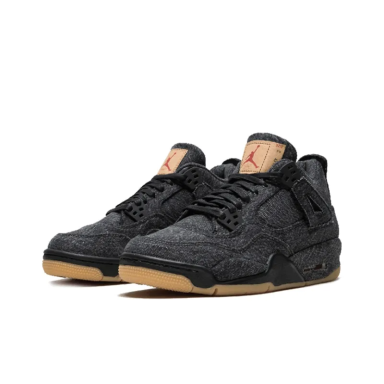 Air Jordan 4 Retro Levi's Black GS Levi's Tag - AQ9013-001