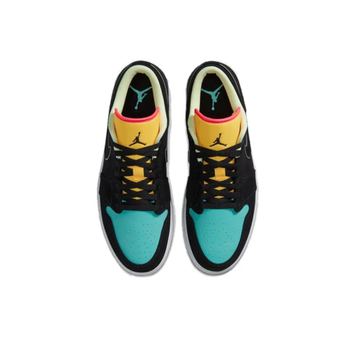 Air Jordan 1 Low Black Aurora Green Laser Orange - Ck3022-013