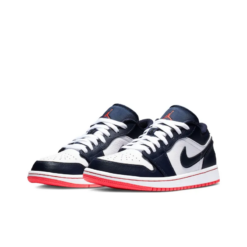 Air Jordan 1 Low Obsidian Ember Glow - 553558-481