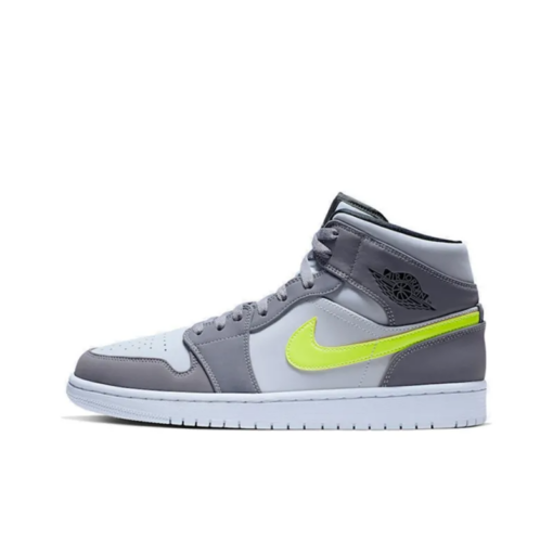 Air Jordan 1 Mid ‘Gun Smoke Volt’ - 554724-072