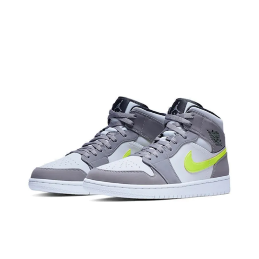 Air Jordan 1 Mid ‘Gun Smoke Volt’ - 554724-072