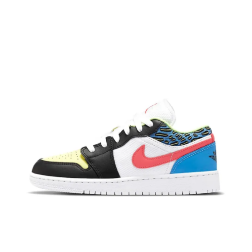 Air Jordan 1 Low White Mesh Multicolor Sneakers - DH5927-006