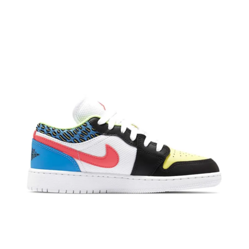 Air Jordan 1 Low White Mesh Multicolor Sneakers - DH5927-006