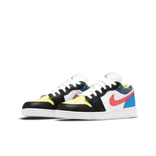 Air Jordan 1 Low White Mesh Multicolor Sneakers - DH5927-006