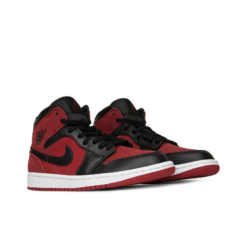 Air Jordan 1 Mid Gym Red Black - 554724-610