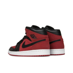 Air Jordan 1 Mid Gym Red Black - 554724-610