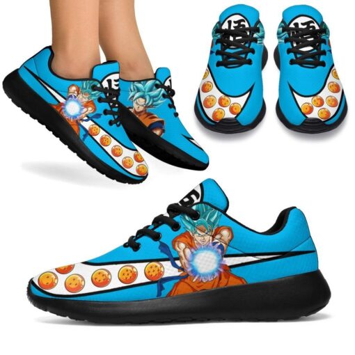 Goku Blue Sneakers Dragon Ball Shoes Anime Custom Idea SS261023C6