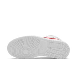 (WMNS) Air Jordan 1 Mid 'White University Red' BQ6472-106