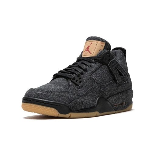 (GS) Air Jordan 4 Retro x Levi's 'Black Denim' AQ9103-001