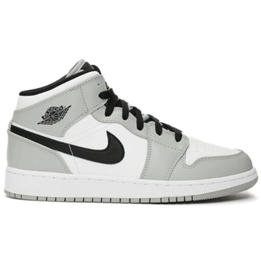 (GS) Air Jordan 1 Mid 'Light Smoke Grey Black' 554725-092