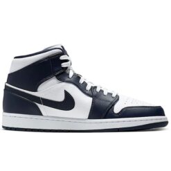 Air Jordan 1 Mid 'Obsidian White' 554724-174