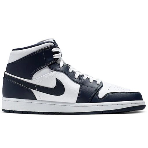 Air Jordan 1 Mid 'Obsidian White' 554724-174