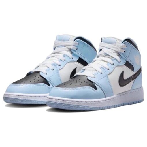 (GS) Air Jordan 1 Mid 'Ice Blue 2022' 555112-401
