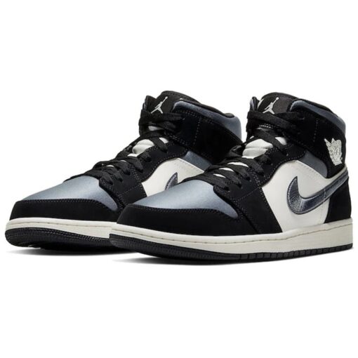 Air Jordan 1 Mid SE 'Satin Smoke Grey' 852542-011