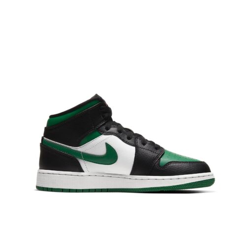 (GS) Air Jordan 1 Mid 'Black Pine Green' 554725-067