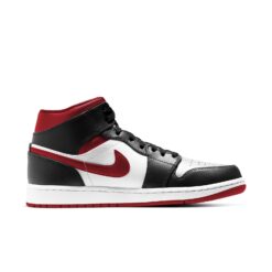 Air Jordan 1 Mid 'Black White Gym Red' 554724-122