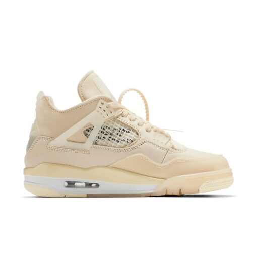 (WMNS) Air Jordan 4 x Off-White SP 'Sail' CV9388-100