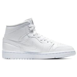 (WMNS) Air Jordan 1 Mid 'White Snakeskin' BQ6472-110