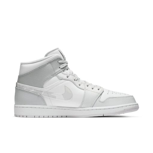 Air Jordan 1 Mid 'Swoosh Logo - Grey Camo' DC9035-100