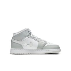 (GS) Air Jordan 1 Mid SE 'Swoosh Logo - Grey Camo' DD3235-100