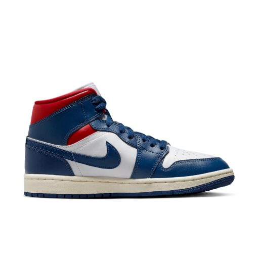 (WMNS) Air Jordan 1 Mid 'French Blue Gym Red' BQ6472-146