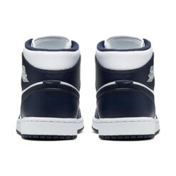 Air Jordan 1 Mid 'Obsidian White' 554724-174
