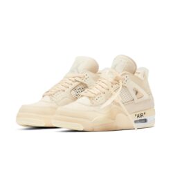 (WMNS) Air Jordan 4 x Off-White SP 'Sail' CV9388-100