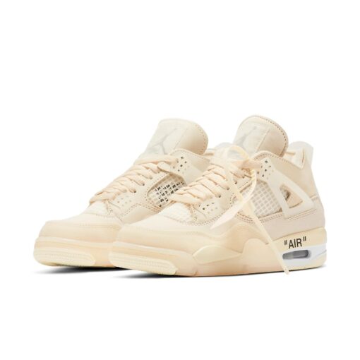 (WMNS) Air Jordan 4 x Off-White SP 'Sail' CV9388-100