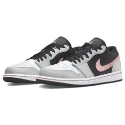 Air Jordan 1 Low 'Grey Fog Bleached Coral' 553558-062