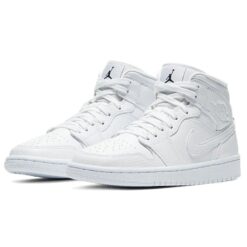 (WMNS) Air Jordan 1 Mid 'White Snakeskin' BQ6472-110