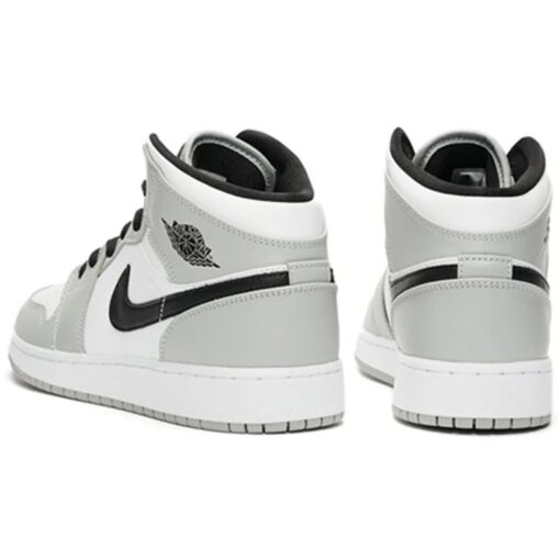 (GS) Air Jordan 1 Mid 'Light Smoke Grey Black' 554725-092