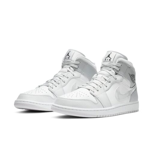 Air Jordan 1 Mid 'Swoosh Logo - Grey Camo' DC9035-100