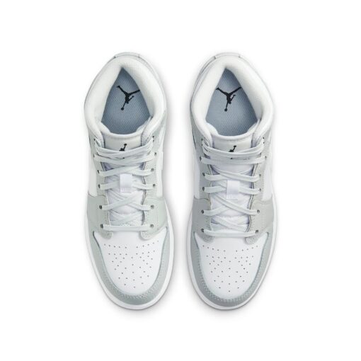 (GS) Air Jordan 1 Mid SE 'Swoosh Logo - Grey Camo' DD3235-100