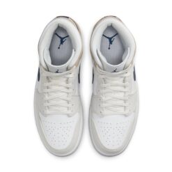 Air Jordan 1 Mid 'White Khaki Blue Void' DO6726-100
