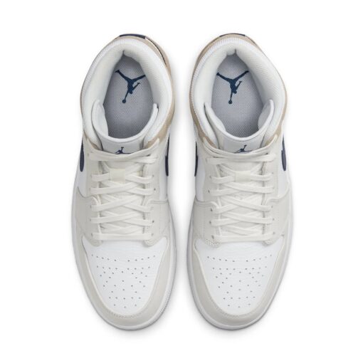 Air Jordan 1 Mid 'White Khaki Blue Void' DO6726-100