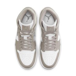 Air Jordan 1 Mid 'College Grey Linen' 554724-082