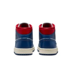 (WMNS) Air Jordan 1 Mid 'French Blue Gym Red' BQ6472-146