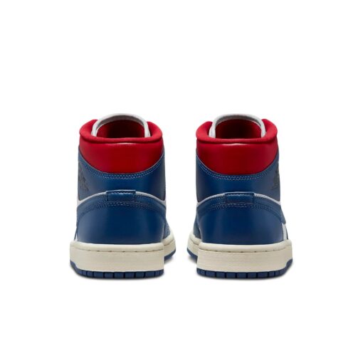 (WMNS) Air Jordan 1 Mid 'French Blue Gym Red' BQ6472-146