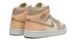 Air Jordan 1 Mid Se Canvas Khaki Women’s - Dv0427-102