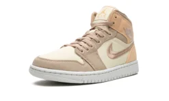 Air Jordan 1 Mid Se Canvas Khaki Women’s - Dv0427-102