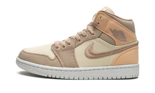 Air Jordan 1 Mid Se Canvas Khaki Women’s - Dv0427-102