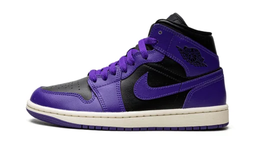 Air Jordan 1 Mid Purple Black Women’s - BQ6472-051