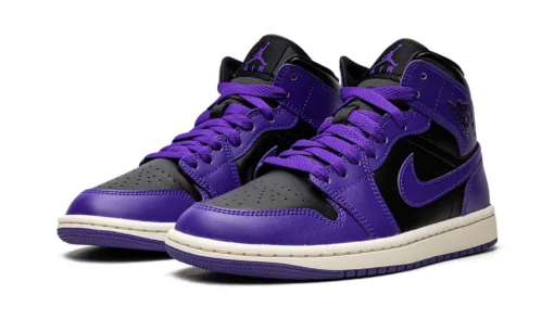 Air Jordan 1 Mid Purple Black Women’s - BQ6472-051