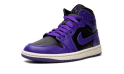 Air Jordan 1 Mid Purple Black Women’s - BQ6472-051