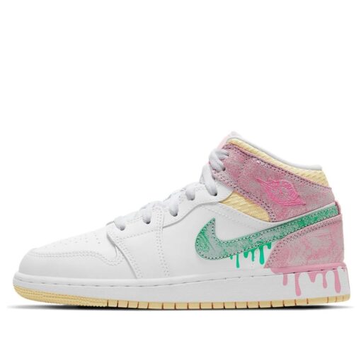 (GS) Air Jordan 1 Mid SE 'Ice Cream' DD1666-100