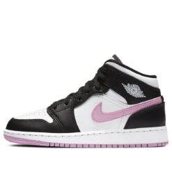 (GS) Air Jordan 1 Mid 'White Light Arctic Pink' 555112-103