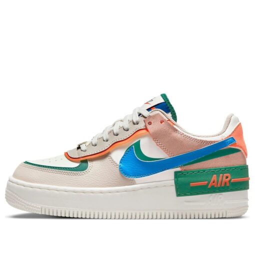 (WMNS) Nike Air Force 1 Shadow 'Sail Signal Blue Green' CI0919-109
