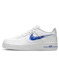 (GS) Nike Air Force 1 Low 'Doodle Swoosh - White Racer Blue' DM3177-102